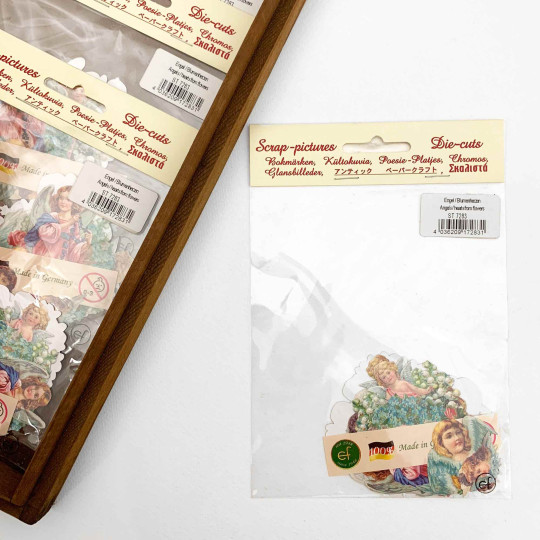 Angels and Flowers Loose Valentine Paper Scrap Pack